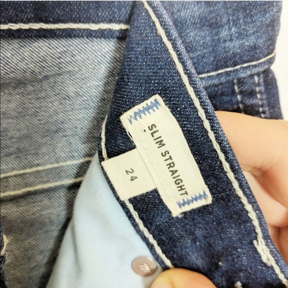 Madewell High Rise Slim Straight Leg Jeans - Picture 7 of 7